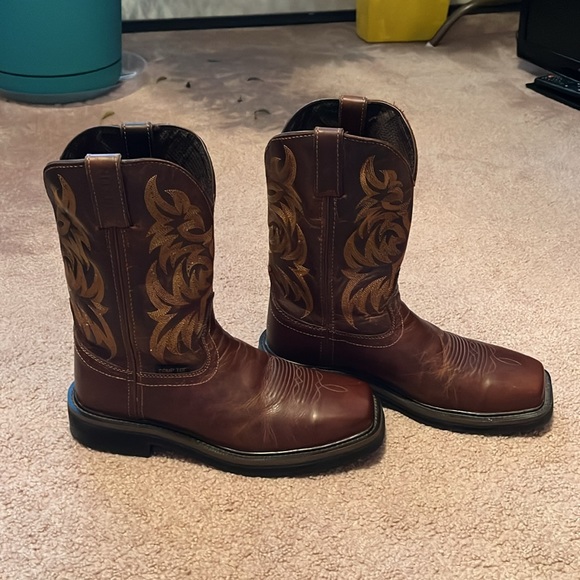 Men’s Justin original work boots - Picture 2 of 4